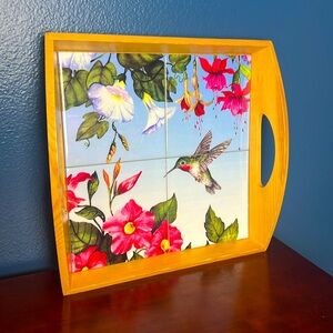 Decorative Hummingbird Serving Tray